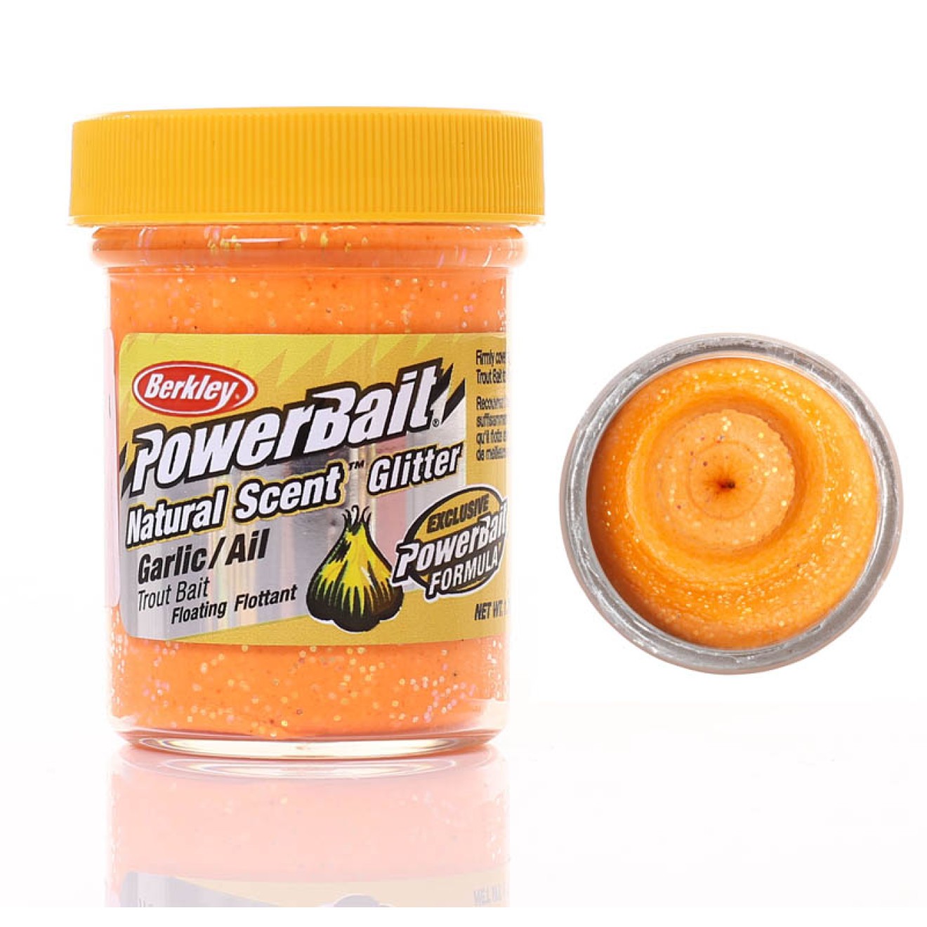 Berkley Powerbait Glitter Trout Bait Black Orange Batter for Trout